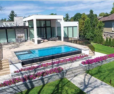 Silver Grey pool color example